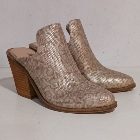 Chinese Laudry Springfield snake print mule sz 6.5 - Picture 1 of 8